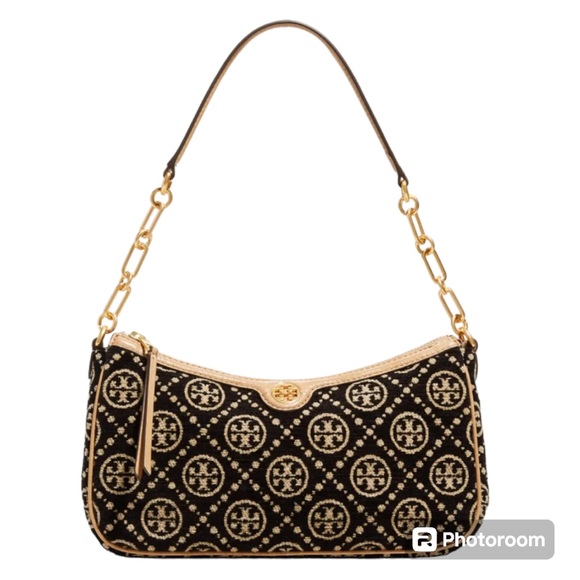 Tory Burch Handbags - Tory Burch T Monogram Chenille Studio Shoulder Bag